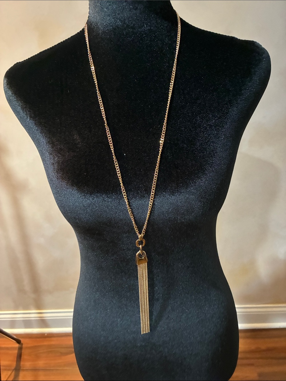 The Limited Gold Tassel Drop Necklace
